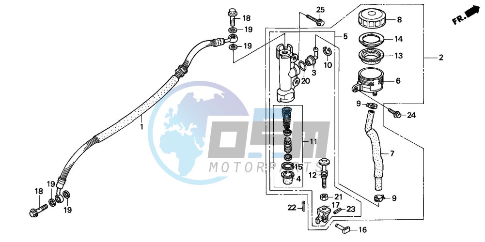 REAR BRAKE MASTER CYLINDER