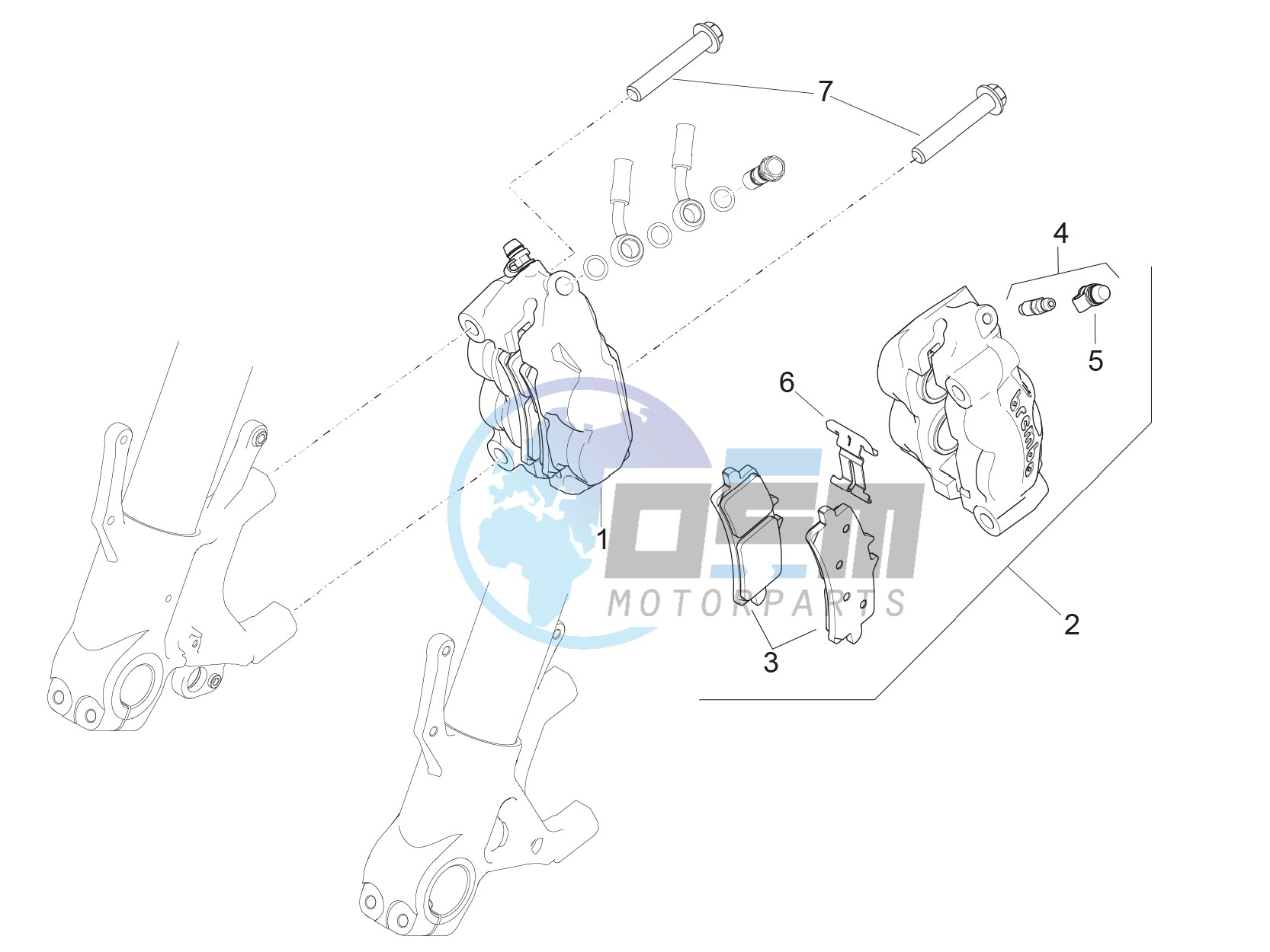 Front brake caliper