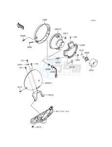 VULCAN 900 CLASSIC VN900BFFA GB XX (EU ME A(FRICA) drawing Headlight(s)