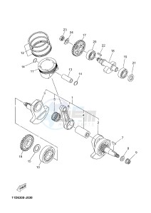 XT660ZA XT660Z ABS TENERE (2BE3 2BE3 2BE3) drawing CRANKSHAFT & PISTON