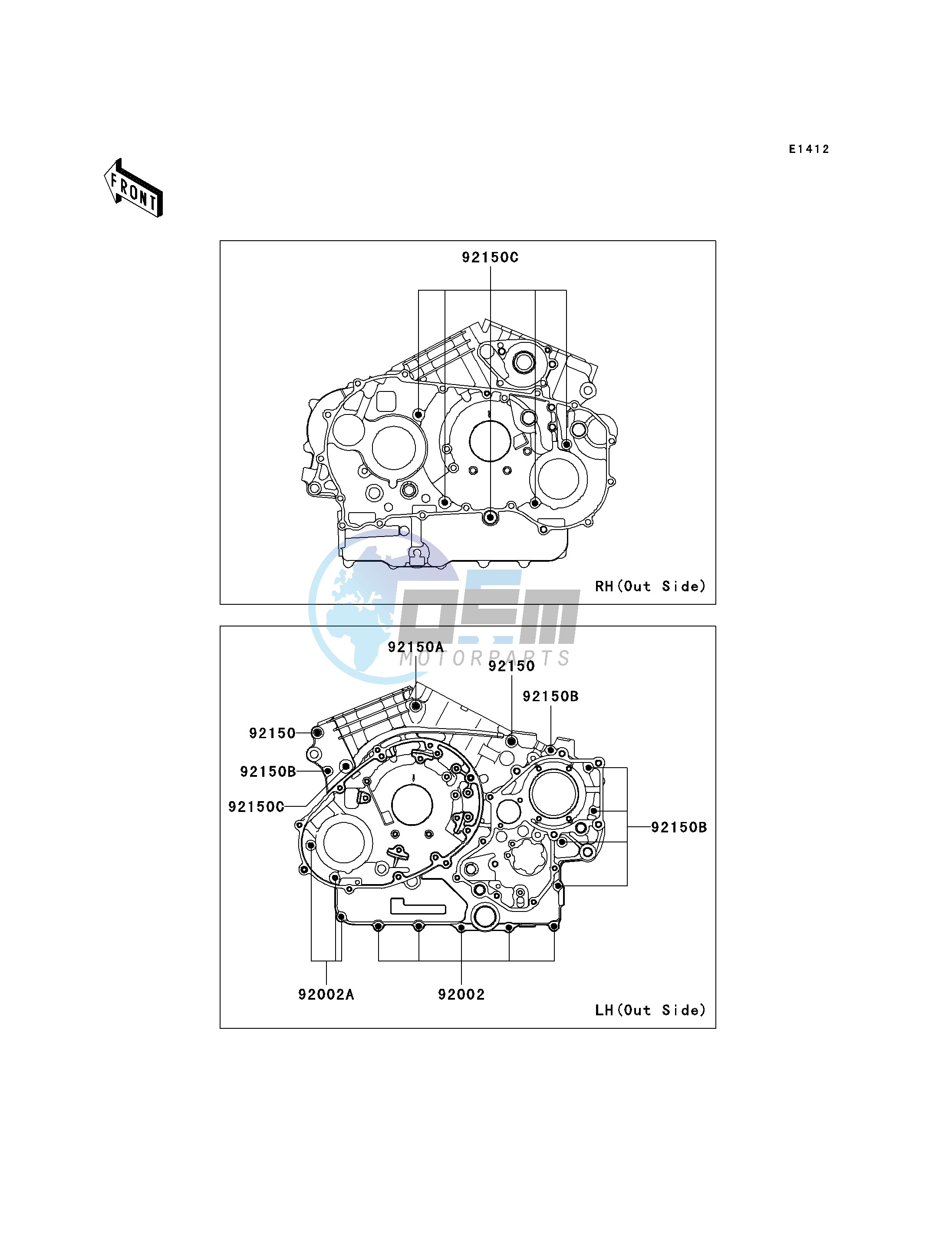 CRANKCASE BOLT PATTERN