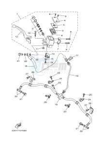 YFM700FWAD YFM70GPXJ GRIZZLY 700 EPS (B1A9) drawing FRONT MASTER CYLINDER