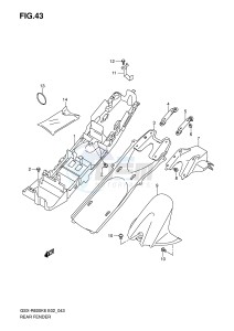 GSX-R600 (E2) drawing REAR FENDER