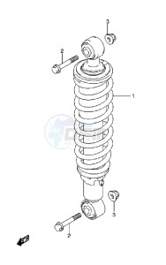 LT-A750X drawing REAR SHOCK ABSORBER