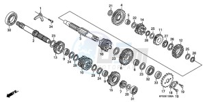 CRF230F9 Australia - (U) drawing TRANSMISSION