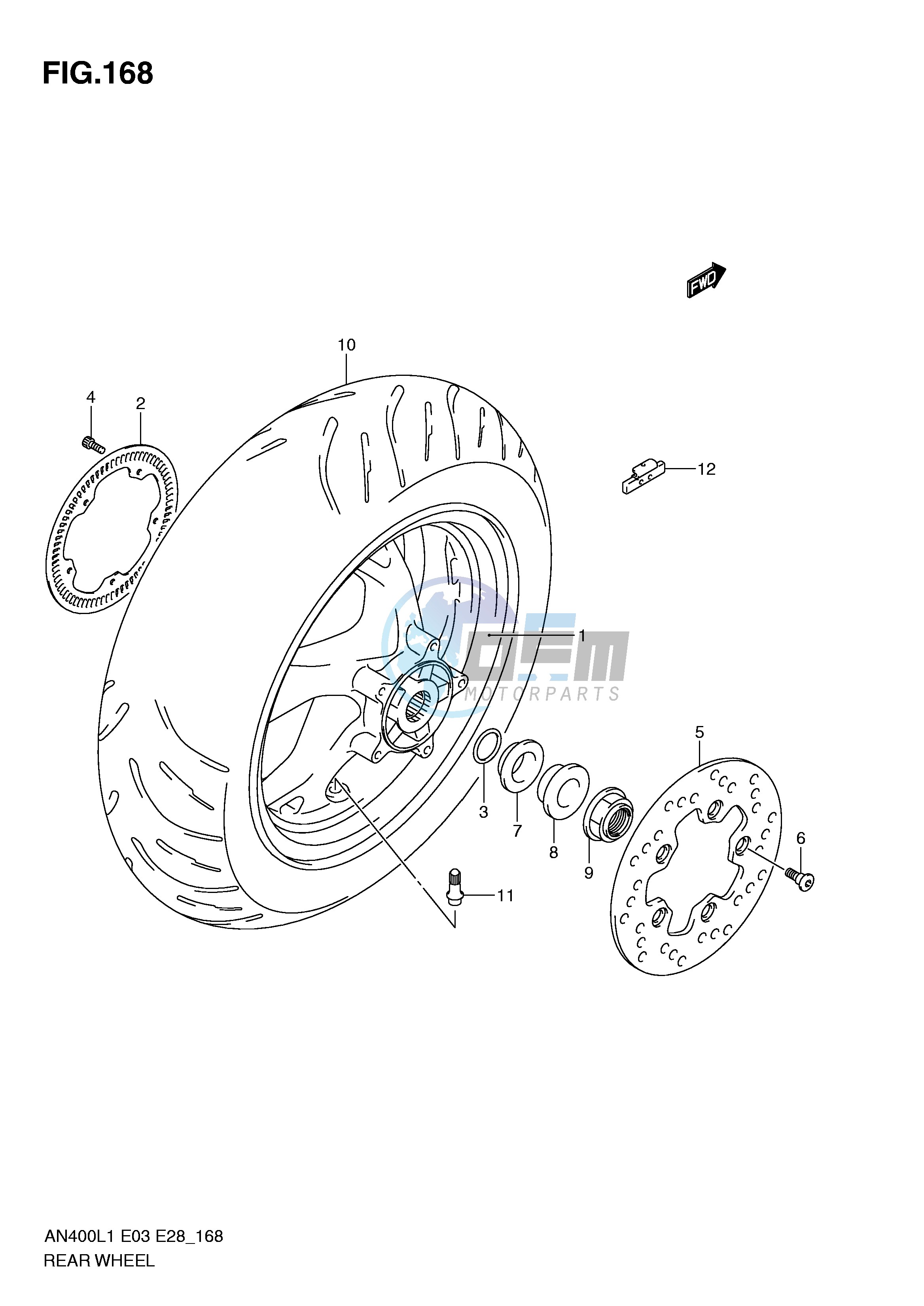 REAR WHEEL (AN400ZAL1 E33)