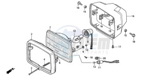 CG125 drawing HEADLIGHT (1)