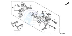 CBR1000RRA UK - (E / MKH) drawing REAR BRAKE CALIPER