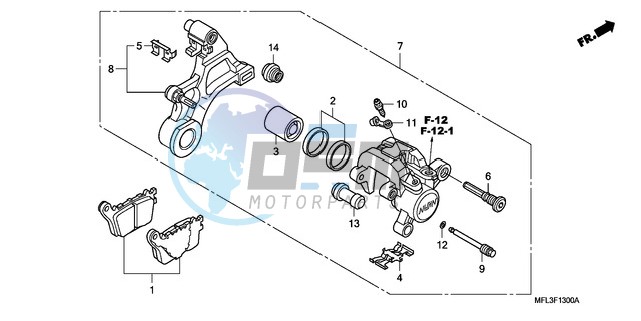 REAR BRAKE CALIPER