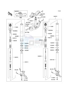 ZX 636 B [NINJA ZX-6R[ (B1-B2) [NINJA ZX-6R drawing FRONT FORK