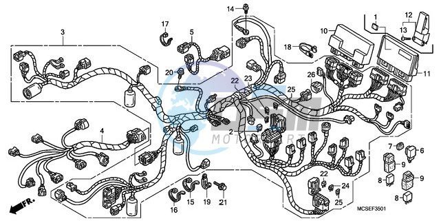 WIRE HARNESS (ST1300A)