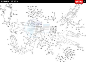 RS3-125-NAKED-ORANGE drawing CHASSIS