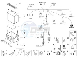 RS 125 REPLICA 4T E4 ABS (EMEA) drawing Rear electrical system