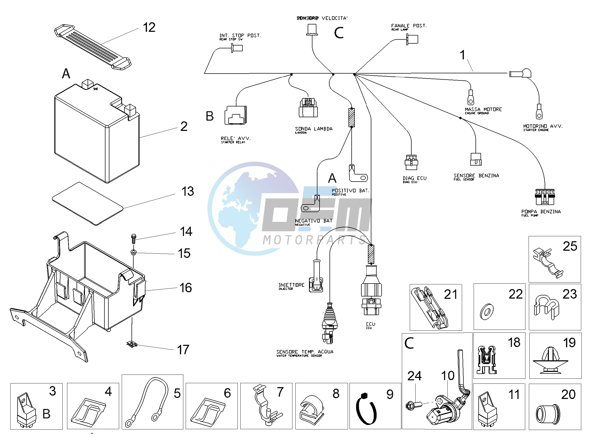 Rear electrical system