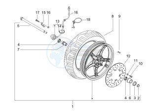 Runner 200 VXR 4t e3 drawing Front wheel