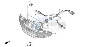 SK50M drawing FRONT COMBINATION LIGHT