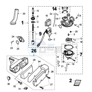 FOX LN BN drawing CARBURETTOR