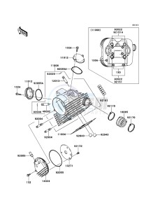 KVF360 4x4 KVF360ADF EU GB drawing Cylinder Head