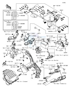 Z1000 ABS ZR1000GEF FR GB XX (EU ME A(FRICA) drawing Chassis Electrical Equipment