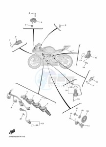 YZF600W YZF-R6 (BN6U) drawing ELECTRICAL 1