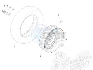 150 Sprint 4T 3V ie (NAFTA) drawing Rear wheel