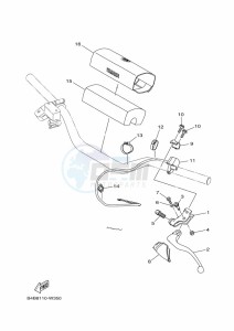 YZ85LW YZ85 (B0GB) drawing HANDLE SWITCH & LEVER