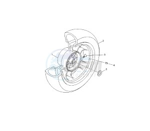 YP R X-MAX 250 drawing REAR WHEEL