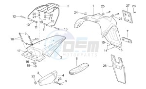 etx 125 1998 drawing Rear Body