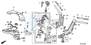 GL1800A BR - (BR) drawing HANDLE PIPE/TOP BRIDGE