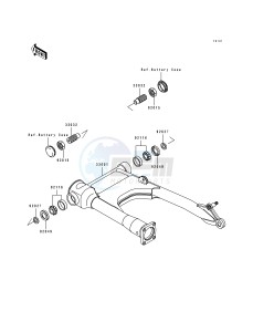 ZL 600 B [ELIMINATOR 600] (B2-B3) [ELIMINATOR 600] drawing SWINGARM