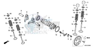 CRF150RBE CRF150RB Europe Direct - (ED) drawing CAMSHAFT/VALVE