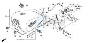 VF750CD drawing FUEL TANK