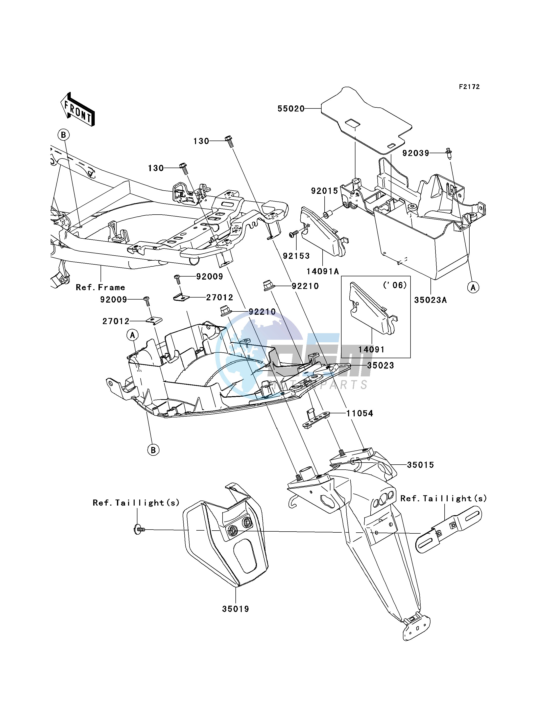 REAR FENDER-- S- -