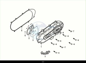 FIDDLE II 50 EFI (AF05W6-NL) (M2) drawing L. CRANK CASE COVER