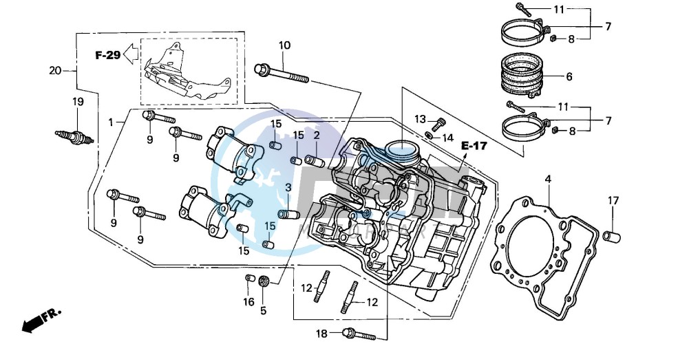 CYLINDER HEAD (FRONT)