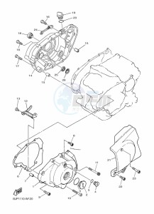 XV250 XV250M (BJP3) drawing CRANKCASE COVER 1