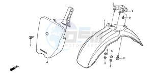 CRF100F drawing FRONT FENDER