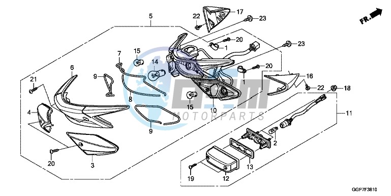 REAR COMBINATION LIGHT (NSC50/MPD/WH)