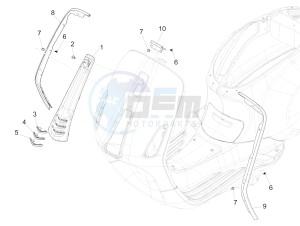 SPRINT 150 4T 3V IE NOABS E3 (APAC) drawing Front shield