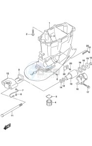 DF 300AP drawing Drive Shaft Housing w/Transom (X)