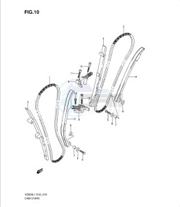 VZ800L1 drawing CAM CHAIN