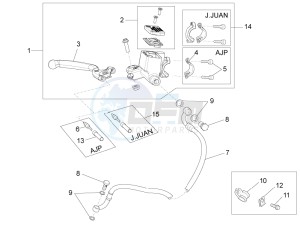 RS4 50 2t drawing Front master brake cilinder