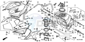 CBR600RA9 Australia - (U / ABS MME) drawing FUEL TANK