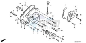 CRF250X9 Europe Direct - (ED / CMF) drawing L. CRANKCASE COVER