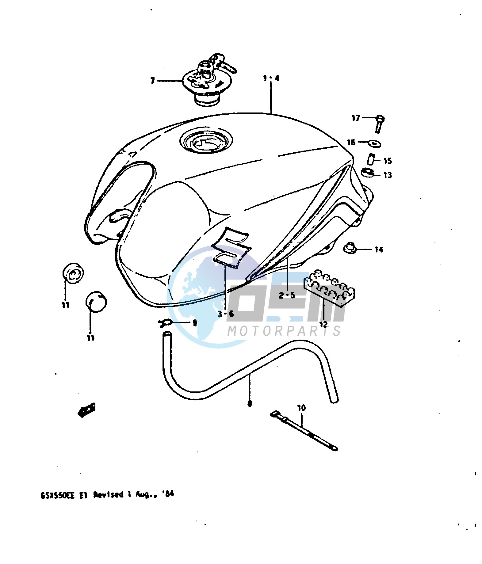 FUEL TANK (GSX550EE)