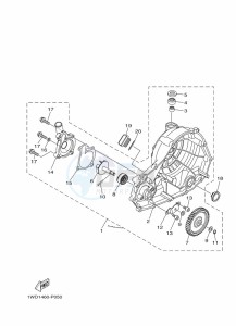 MT-25 MTN250-A (B4W1) drawing WATER PUMP