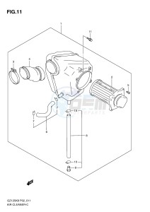 GZ125 (P02) drawing AIR CLEANER