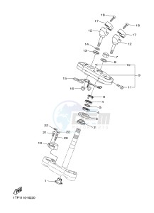 XVS950CU XV950 (2DE2) drawing STEERING