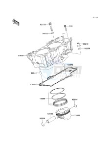 KLE 650 A [VERSYS] (9F-9F) A9F drawing CYLINDER_PISTON-- S- -