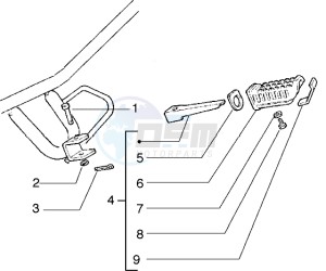 H at K 50 drawing Passenger footrest